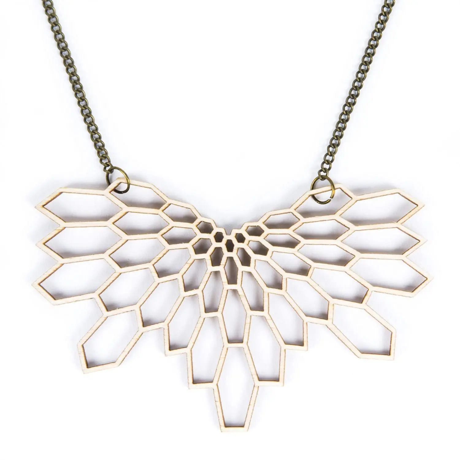 wooden necklace wings - lasercut necklace / necklace / lasercut necklace