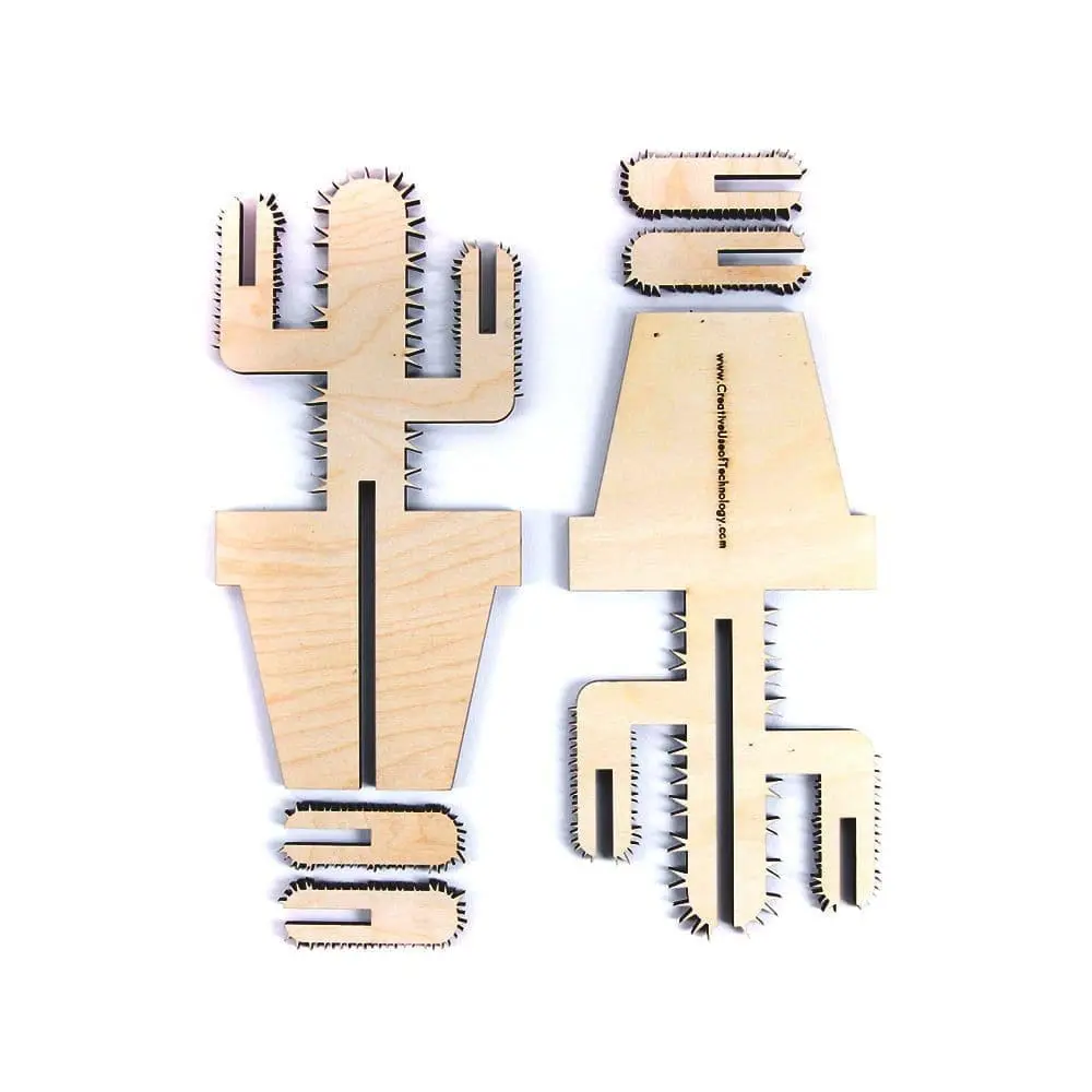 laser cut wooden cactus / flowers - laser cut wooden cactus / flowers
