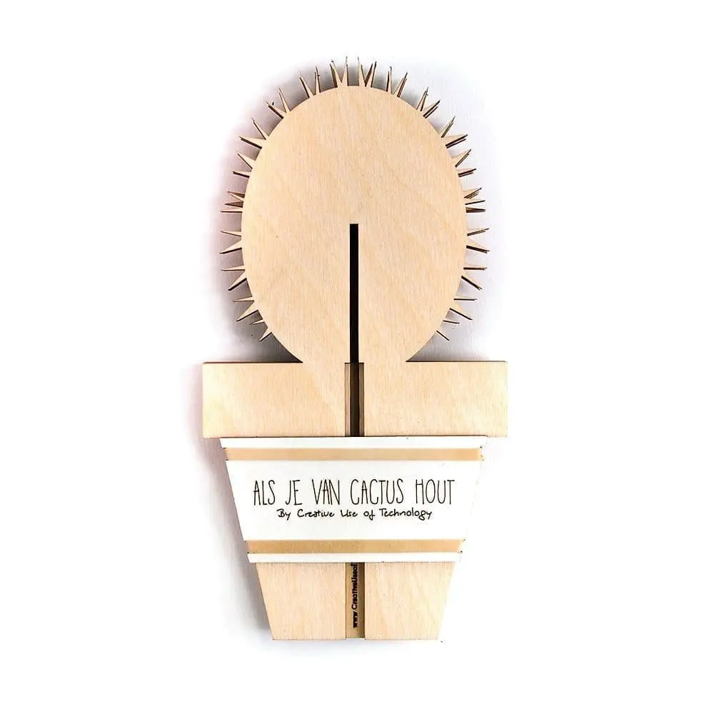lasergesneden houten cactus / bloemen - laser cut wooden cactus / flowers