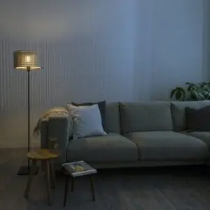 laser cut wooden lamp