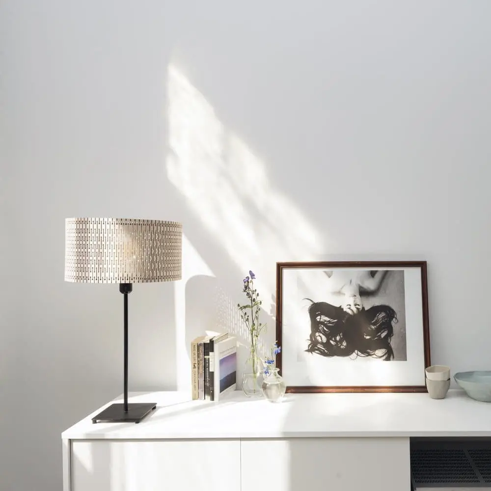 laser cut wooden lamp