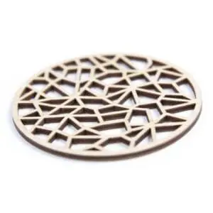 houten lasergesneden onderzetters - laser cut coasters
