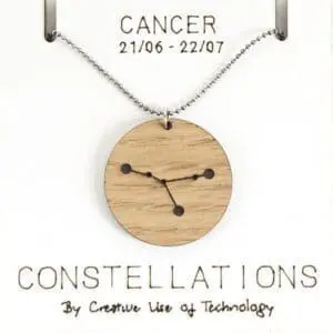Lasergesneden houten ketting / hanger constellations / sterrenbeeld - Lasercut wooden necklace / pendant constellations