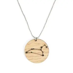 Collier signe du zodiaque Lion (Leo)