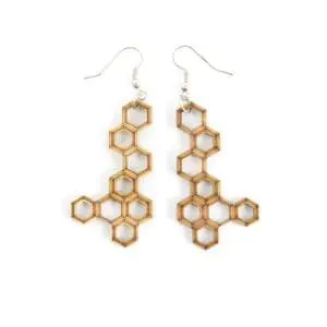 Boucles d'oreilles "Miel"