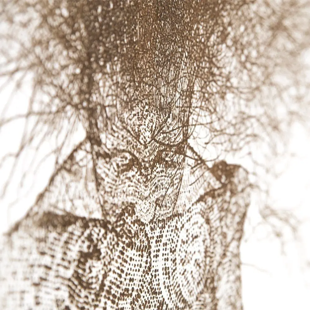 Illustration gravée au laser - décoration murale gravée au laser