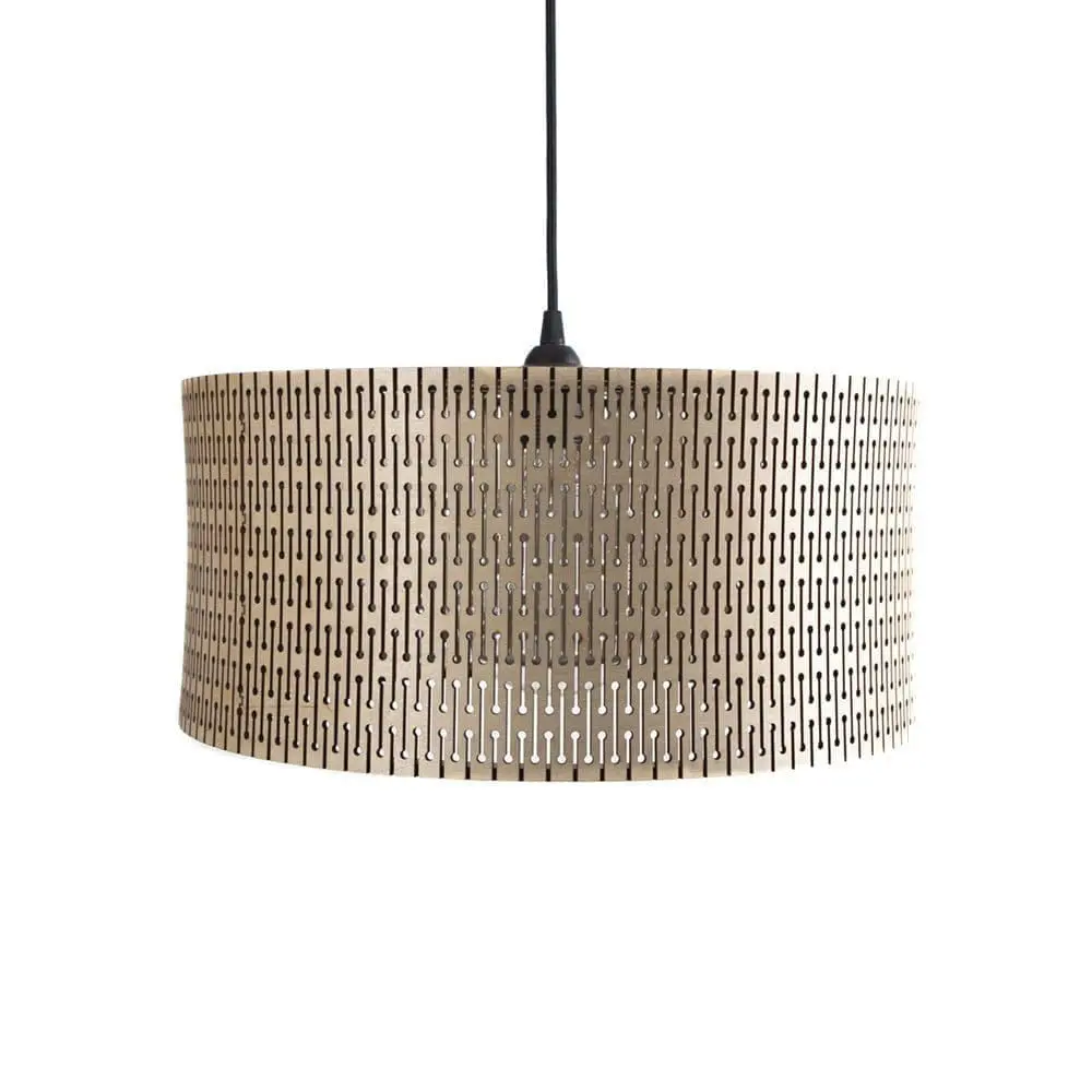 laser cut wooden lamp