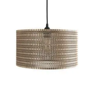 laser cut wooden lamp