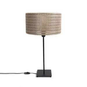 laser cut wooden lamp
