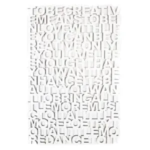 Laser cut text - Laser cut quote