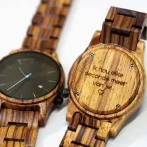 Houten horloge