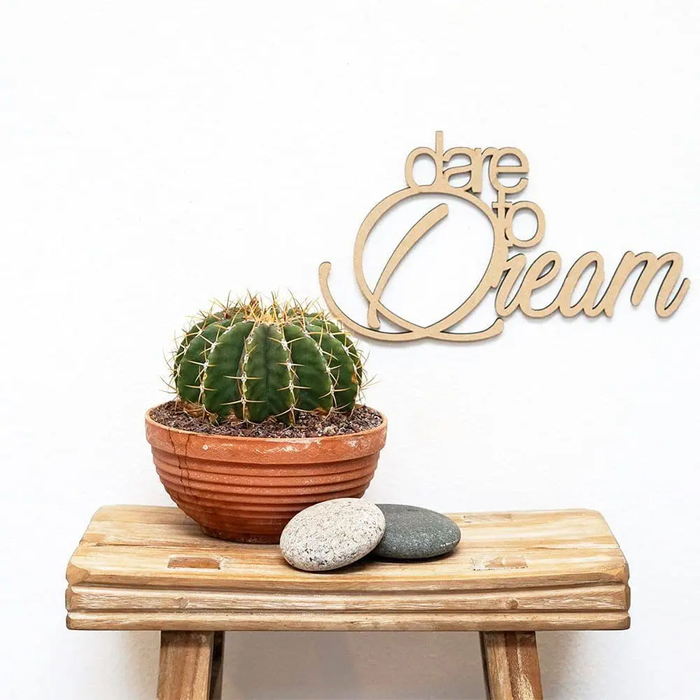 Wanddecoratie laser gesneden quote / tekst