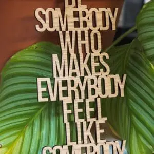 Houten letters - houten quote - lasergesneden