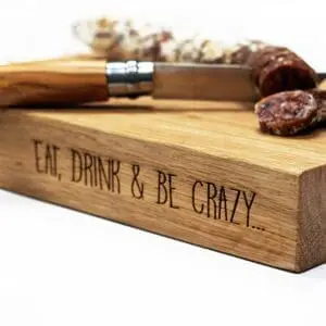 houten snijplank met gravering