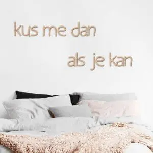 Houten tekst - Muurletters - houten letter - sign letters