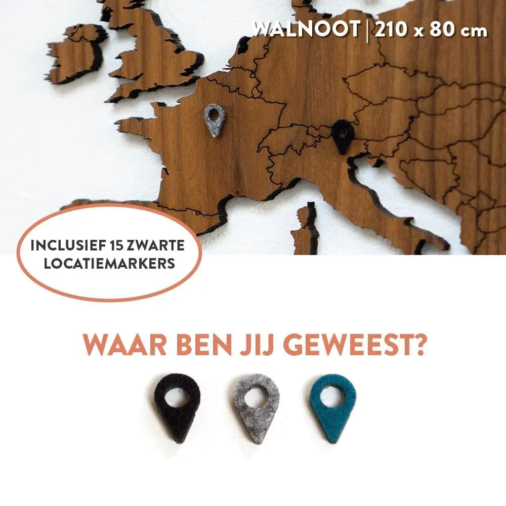 houten wereldkaart