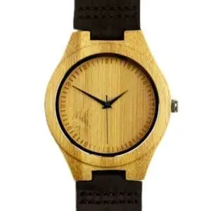 montre en bois en bambou