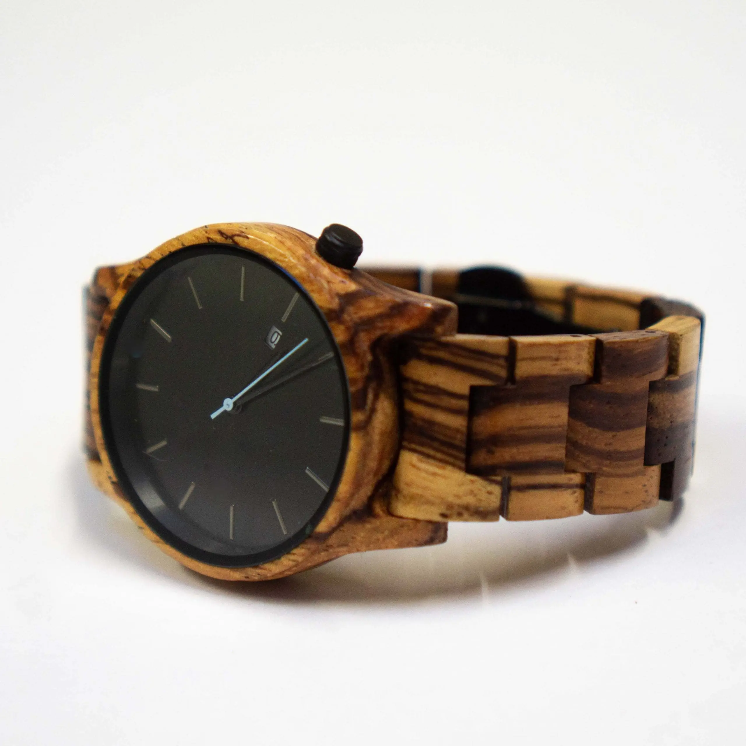 Montre en bois - Gobi - Zebrano - 40 mm – Image 7
