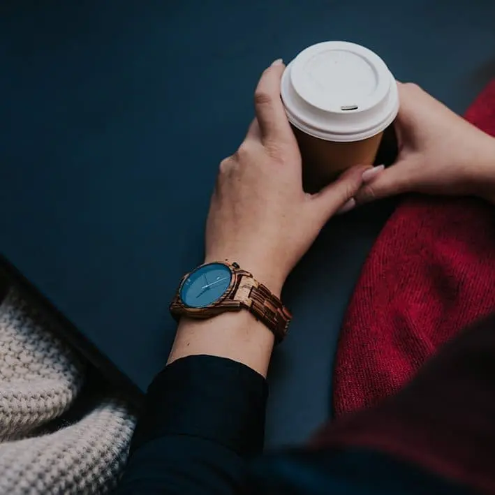 Montre en bois - Gobi - Zebrano - 40 mm – Image 5