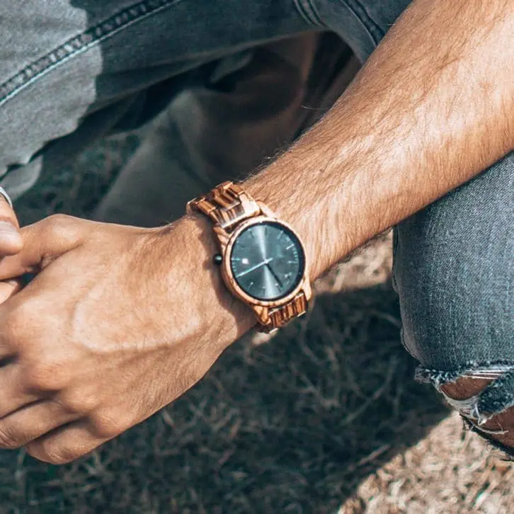 Montre en bois - Gobi - Zebrano - 40 mm – Image 9