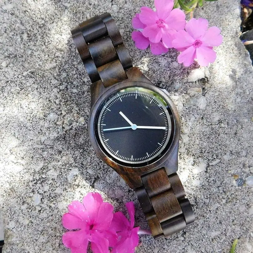 Houten Horloge - Toendra - Sandel - 35 mm - Afbeelding 6