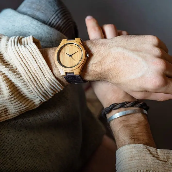 Montre en bois - Sierra Nevada - Bambou - 45 mm – Image 5