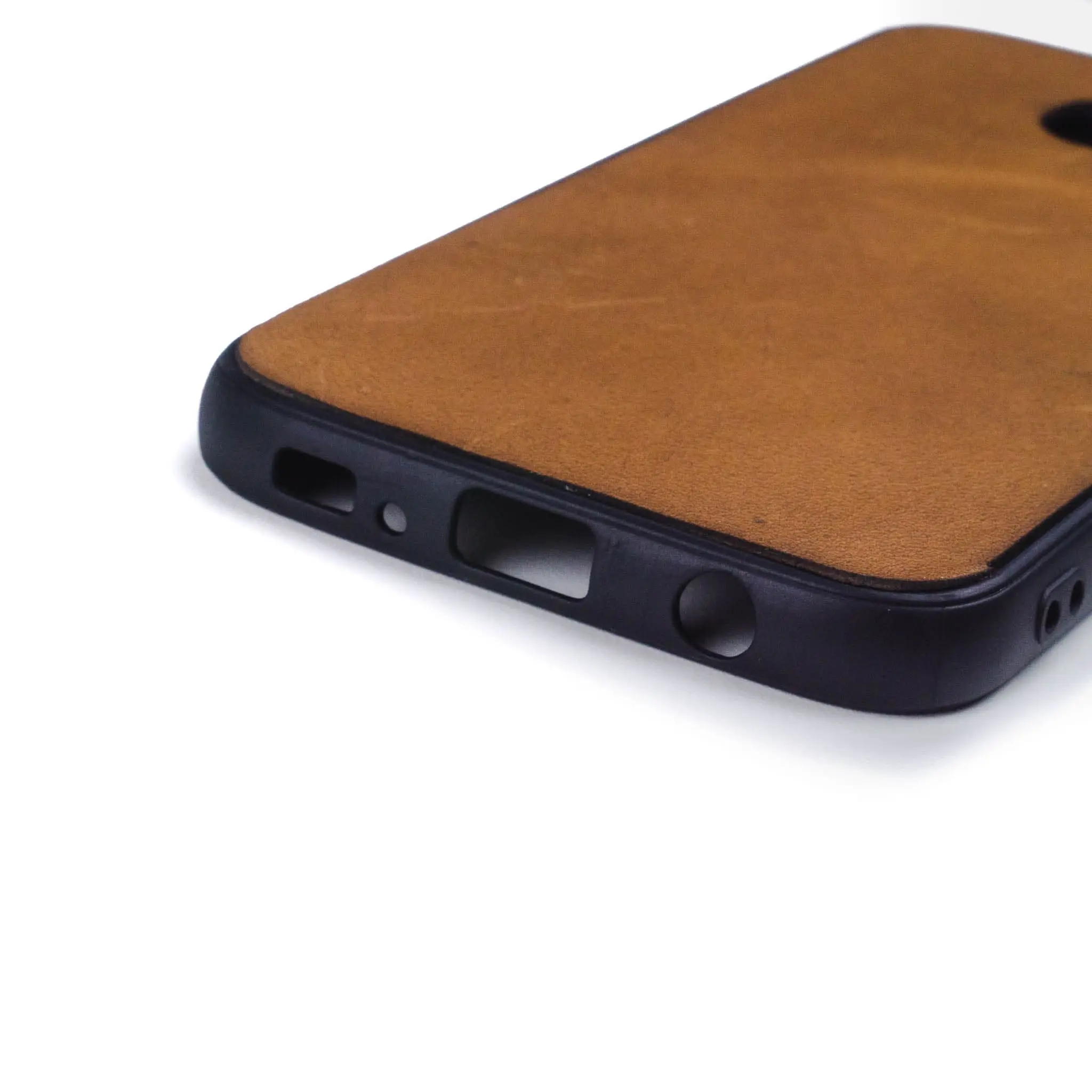 Samsung S7 hoesje - leren case - leren telefoonhoes