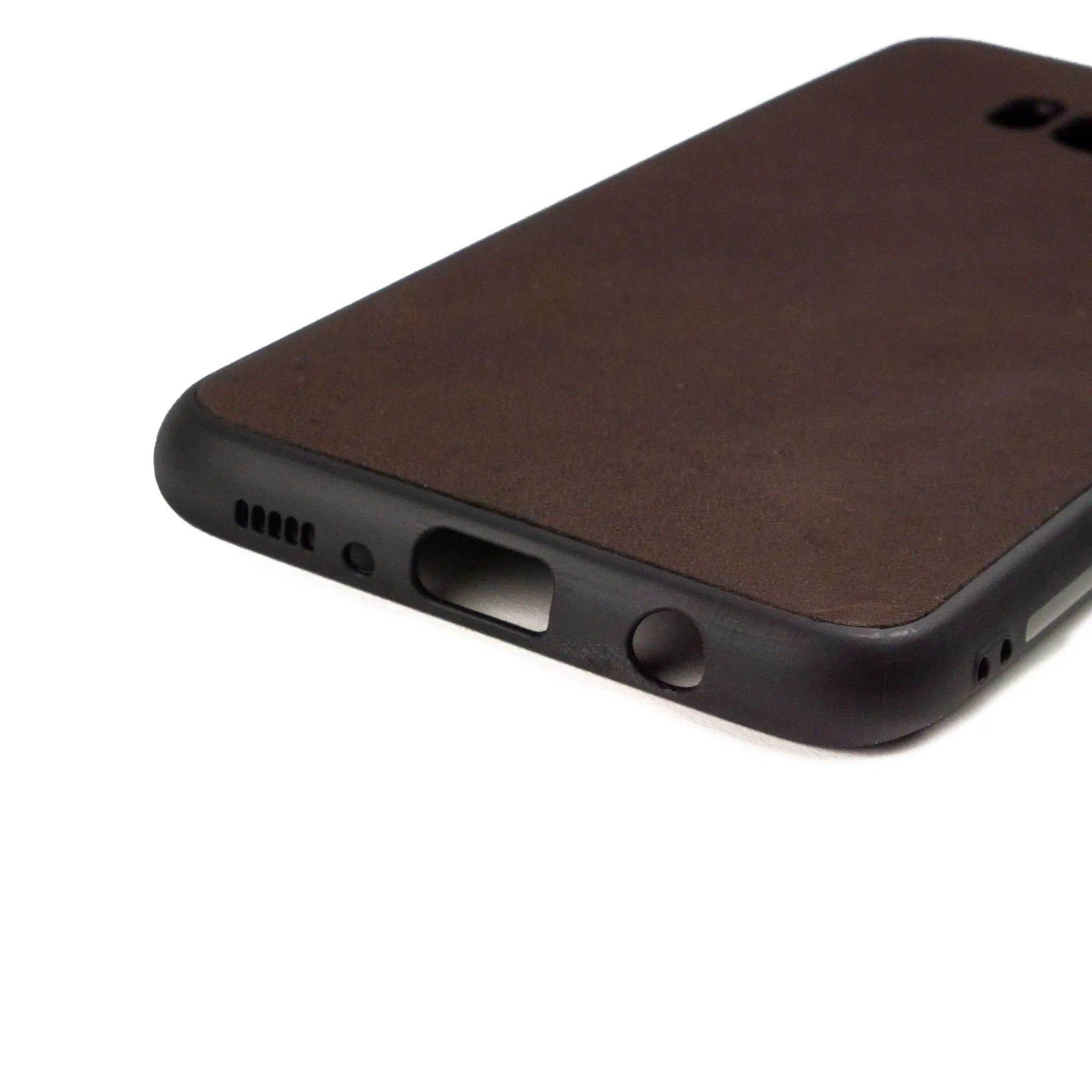 Samsung S8 hoesje - leren case - leren telefoonhoes