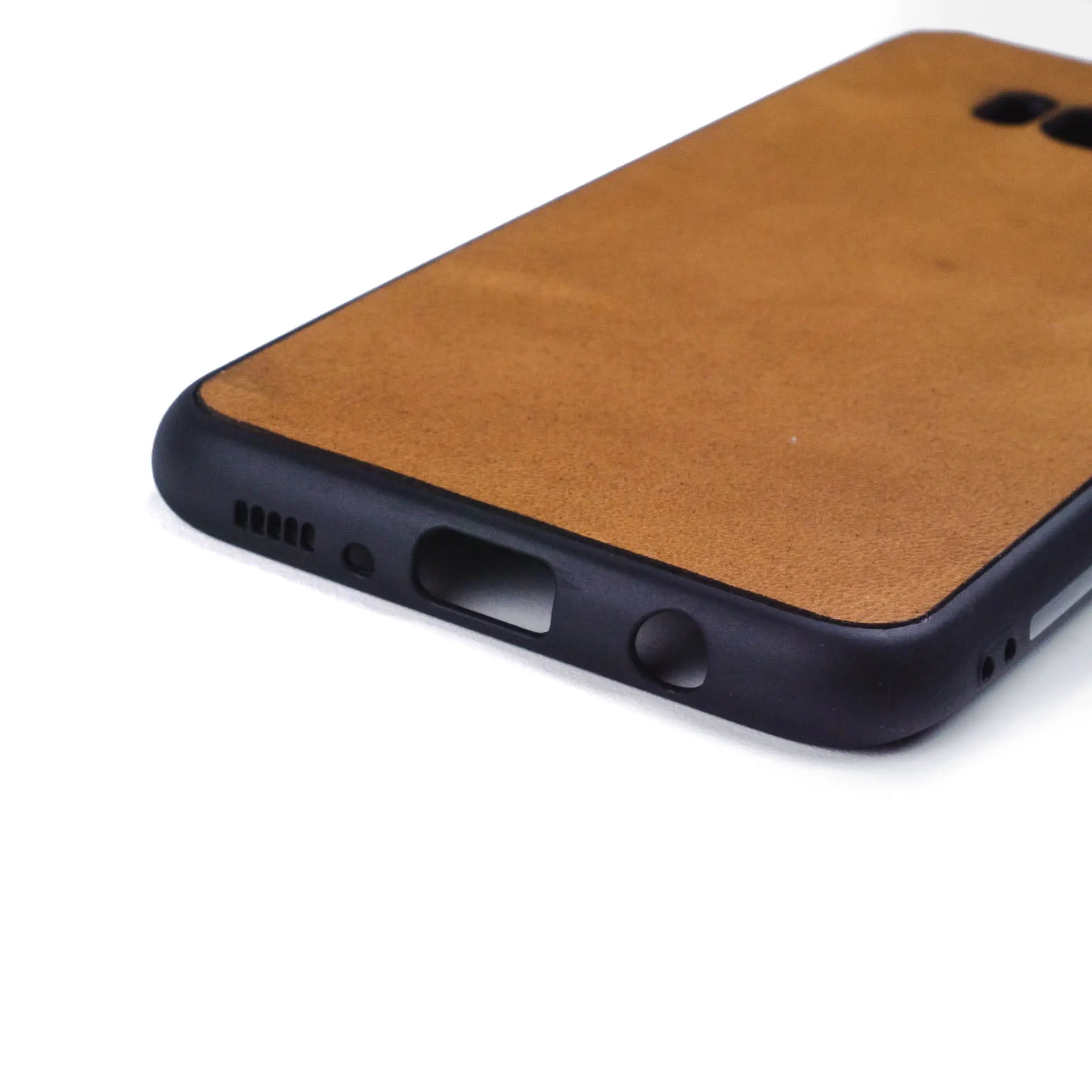 Samsung S8 hoesje - leren case - leren telefoonhoes