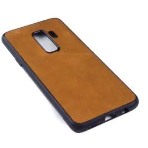 Samsung S9 PLUS hoesje - leren case - leren telefoonhoes