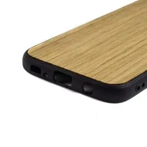 Samsung S7 Edge hoesje - bumper case - houten telefoonhoes