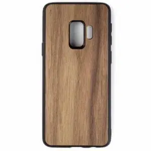 Samsung S9 hoesje - bumper case - houten telefoonhoes