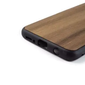 Samsung S9 hoesje - bumper case - houten telefoonhoes