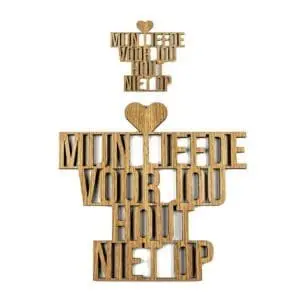 Wanddecoratie laser gesneden quote / tekst