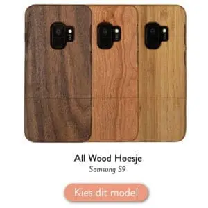 Samsung S9 houten hoesje