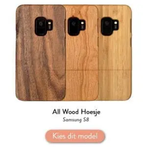 Samsung S8 houten hoesje