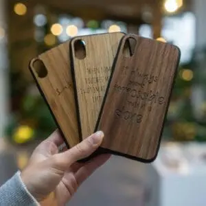 Coque en bois pour téléphone iPhone XS - Coque bumper