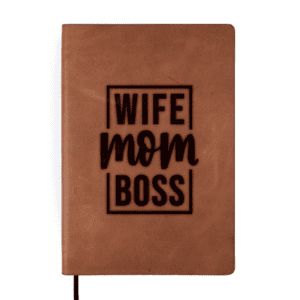 Carnet en cuir personnalisé - Fête des mères