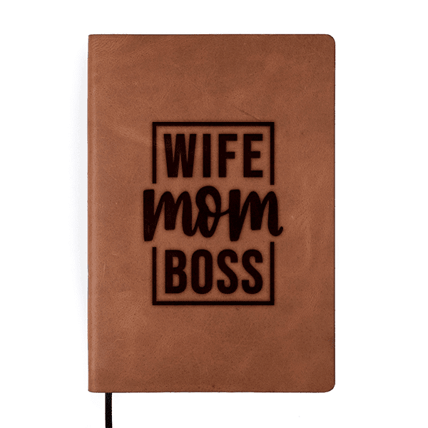 Carnet en cuir personnalisé - Fête des mères