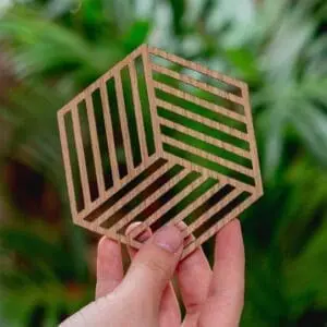 Cubica geometrische onderzetter