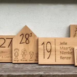 Nameplate house number – Rectangle portrait