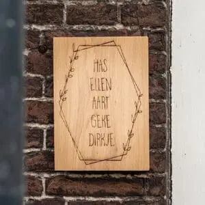 House number own text