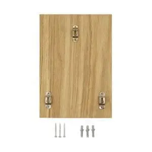 Naambord huisnummer van hout - huisnummerbord - montage aan de muur