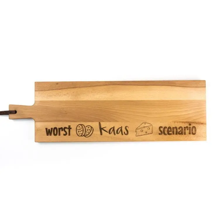 Grote kaasplank met eigen ontwerp