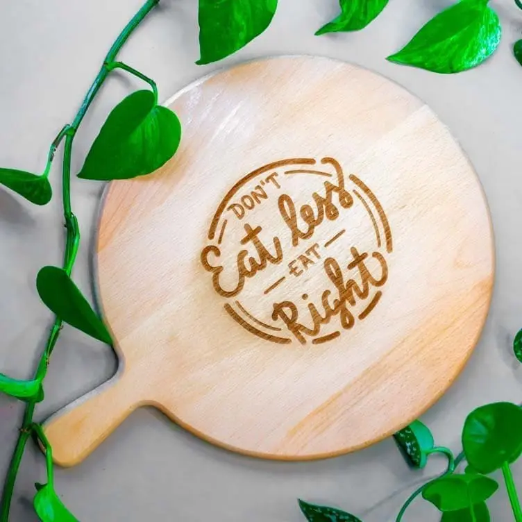 Personnalisez plateau de service rond