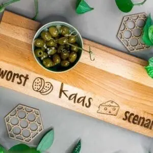 Grote kaasplank personaliseren