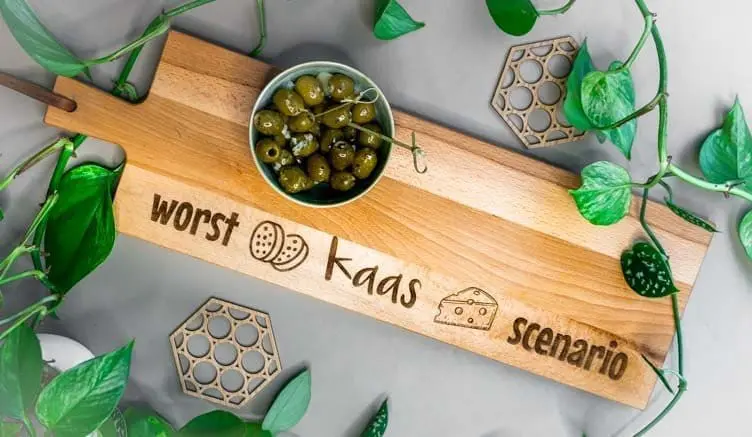 Grote kaasplank personaliseren