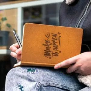 duurzaam notitieboekje graveren