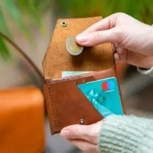 leren portemonnee gepersonaliseerd