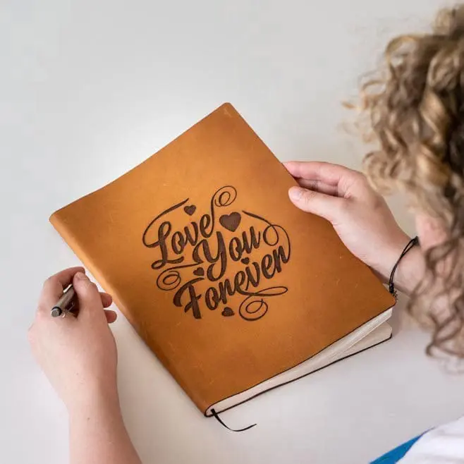 Carnet en cuir - Gravez votre propre design – Image 5